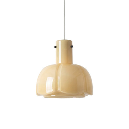 Palak Minimalist Handmade Glass Shade Pendant Light