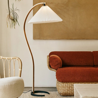 Anamika Vintage Mid Century Wooden Floor Lamp