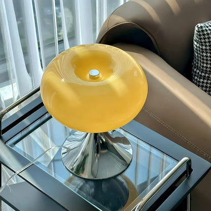 Orilix Colorful Apple Bauhaus Glass Table Lamp