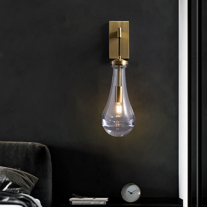 Ozonoa Raindrop Modern Solid Brass Wall Sconce