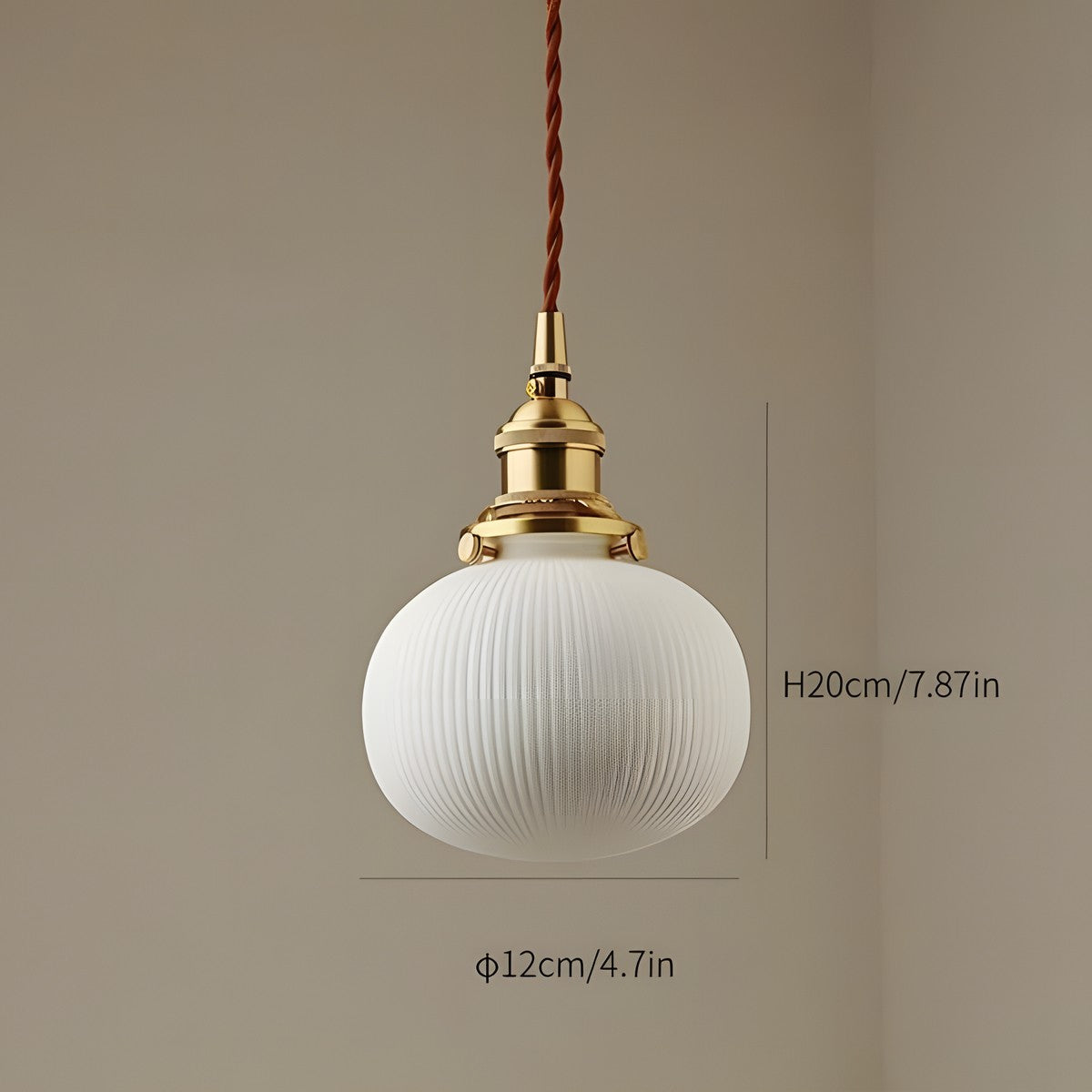 Elena Sjöborre Art Deco Stripe Pendant Light