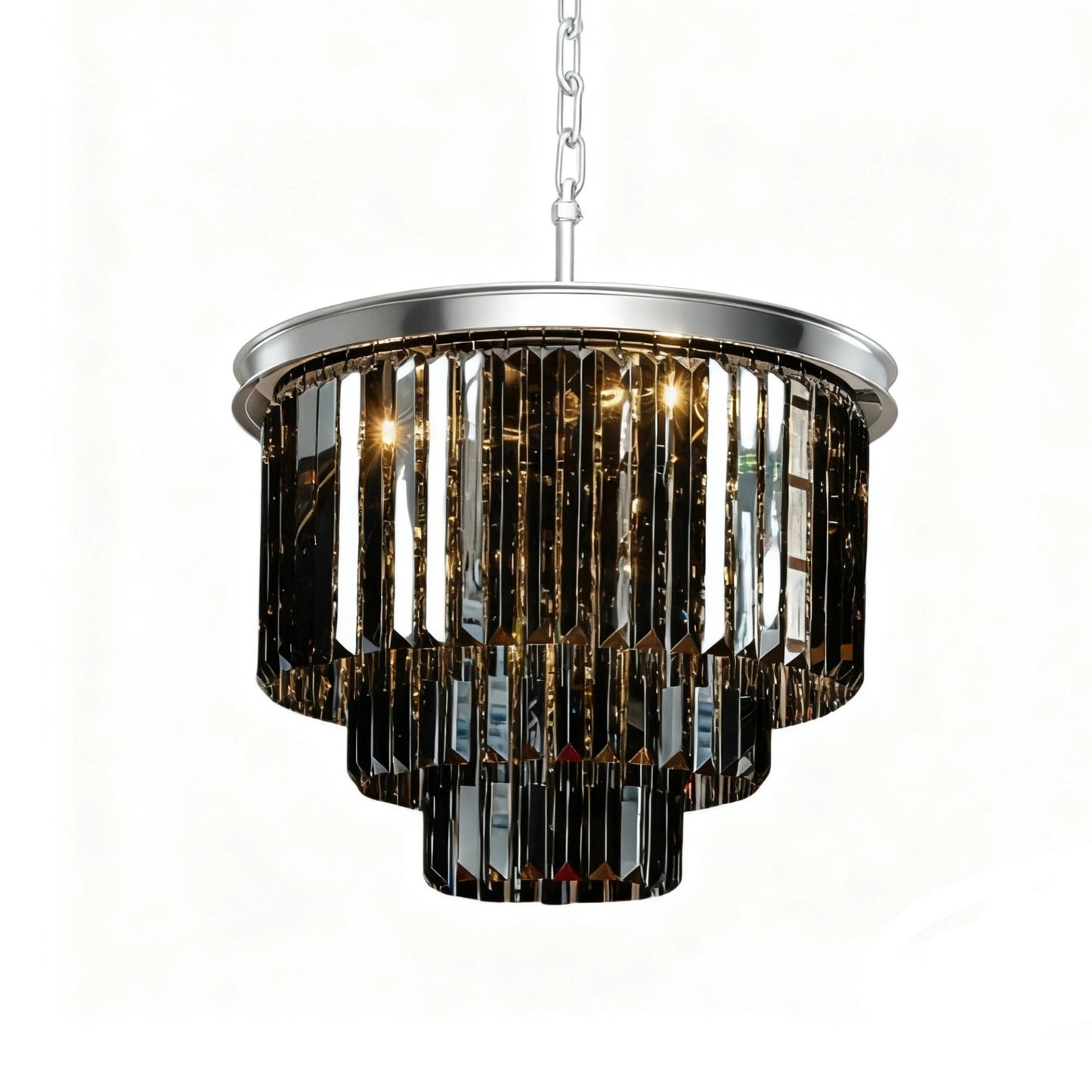 Guinevere Vintage Luxury Tiered Round Crystal Chandelier