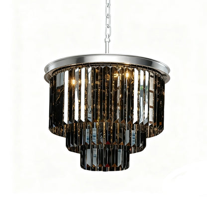 Guinevere Vintage Luxury Tiered Round Crystal Chandelier