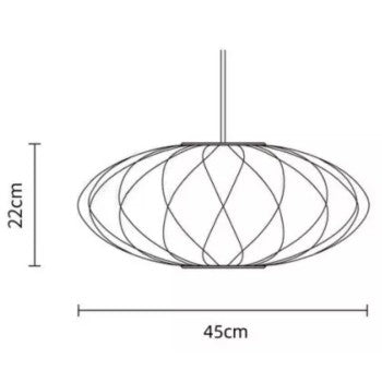 Giovanni White Silk Nelson Bubble Lamps