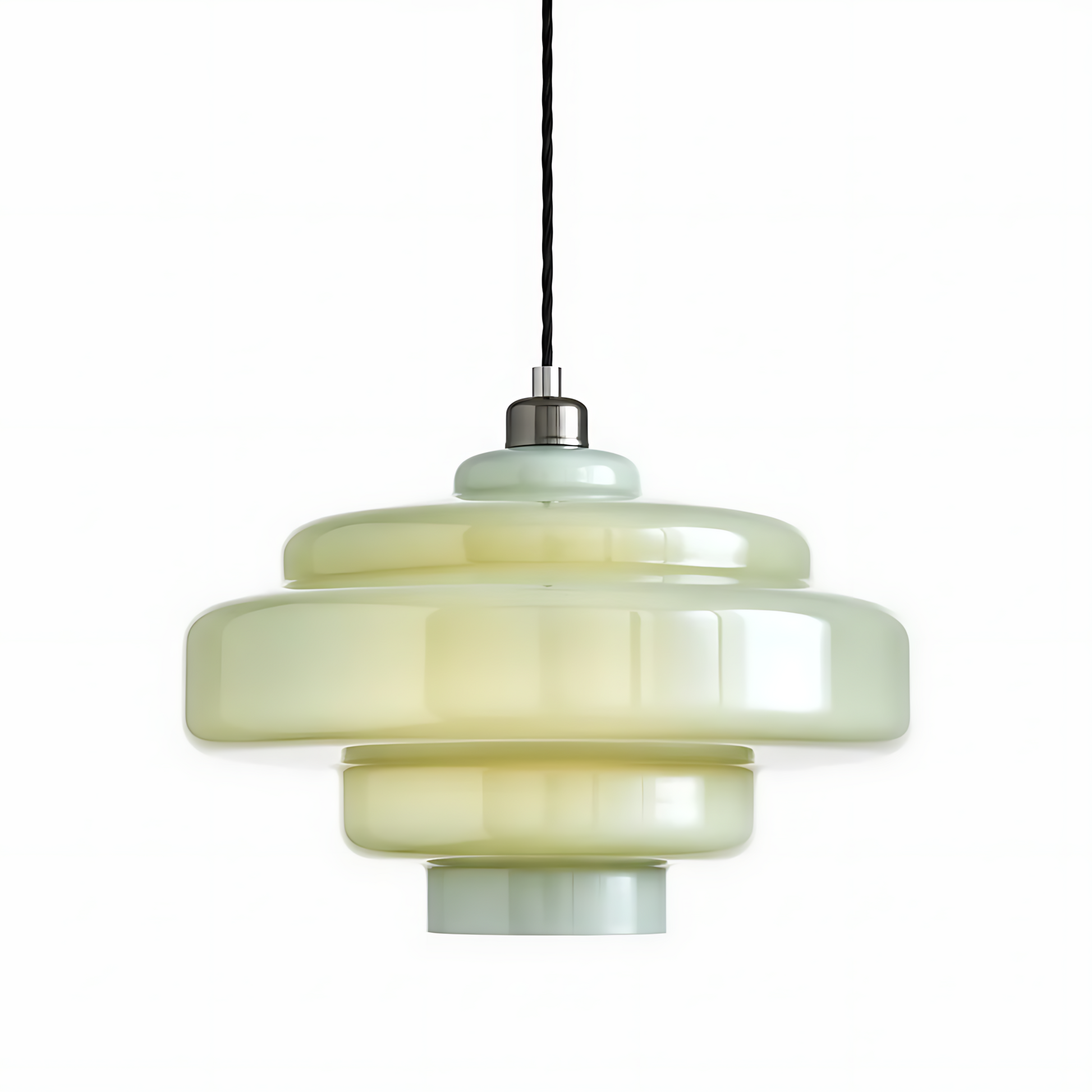 Yves Vintage Tiered Glass Pendant Light