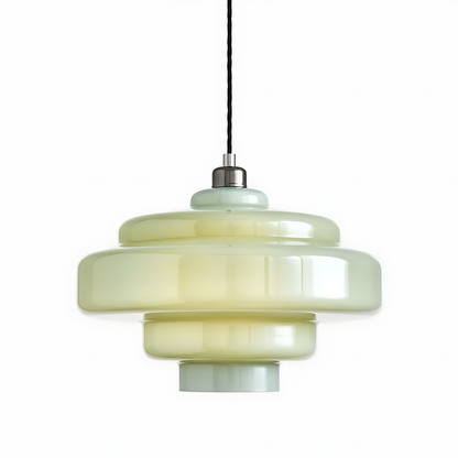 Yves Vintage Tiered Glass Pendant Light