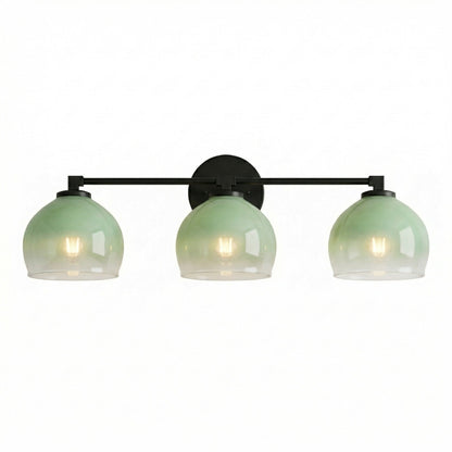 Conrad Vintage 3 Heads Bellflower Glass Wall Sconce