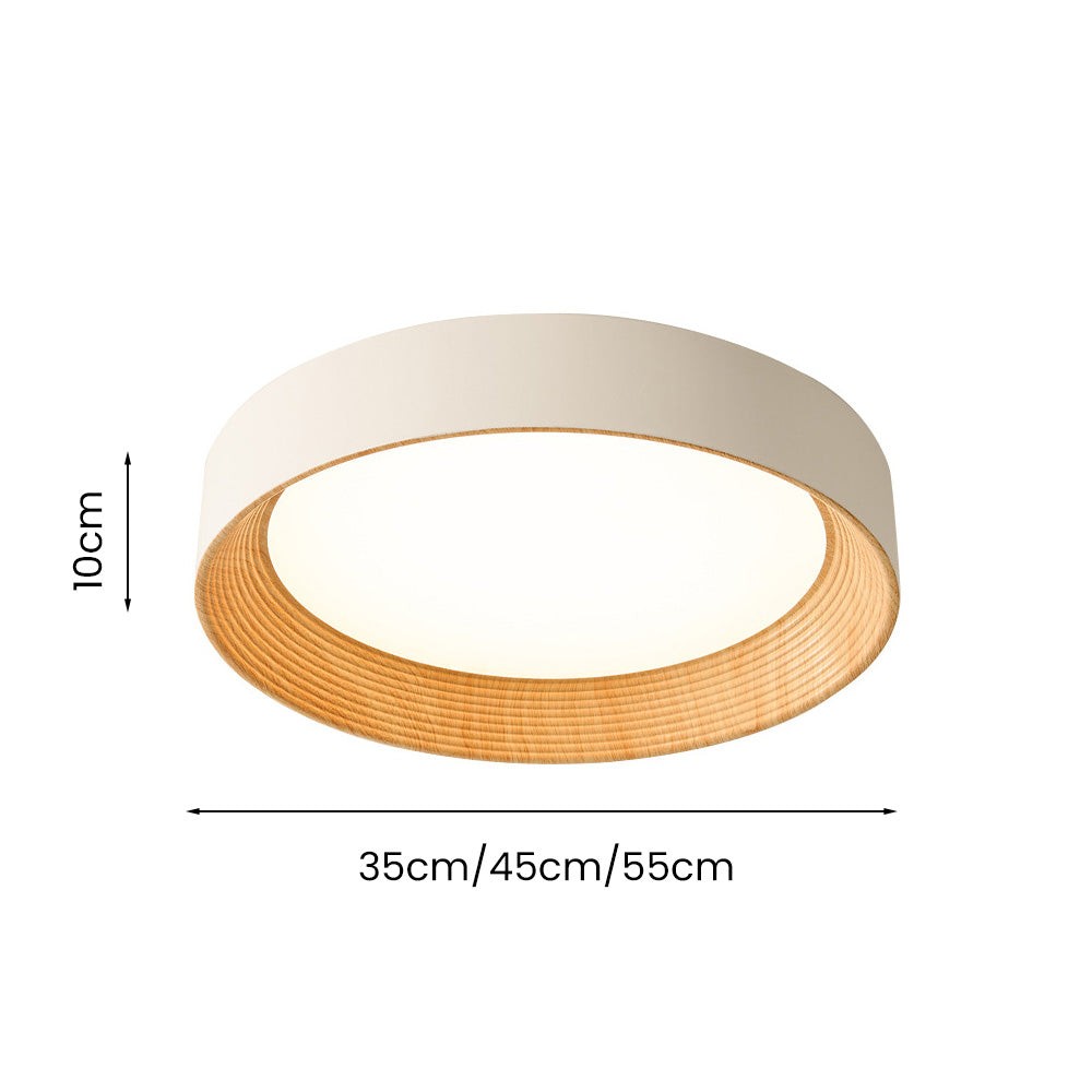 Calixte Minimalist LED Round Metal Ceiling Light