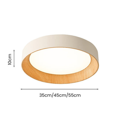 Calixte Minimalist LED Round Metal Ceiling Light