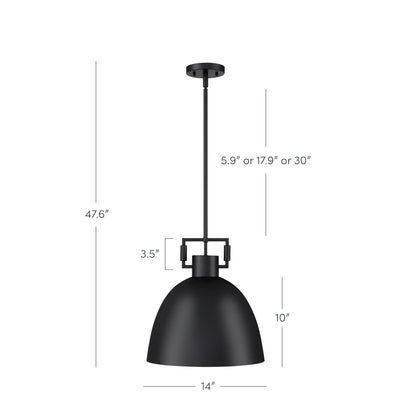 Hazel Industrial Style Metal Shade Pendant Light