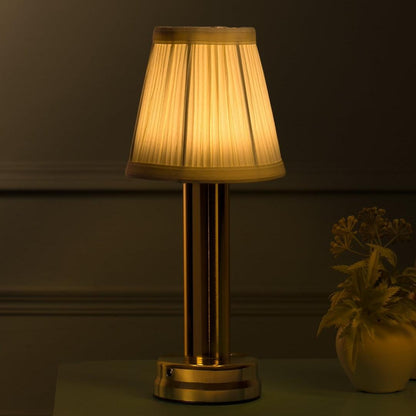 Mariana Cordless Battery Operated Pleated Shade Table Lamp