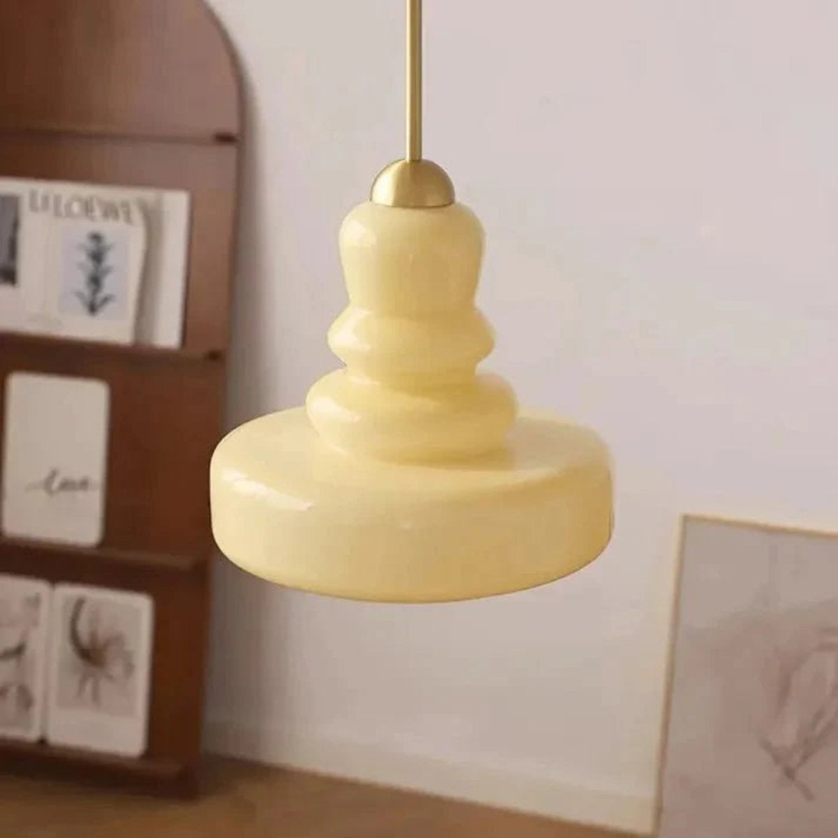 Carla Colorful Gourd Shaped Glass Shade Pendant Light