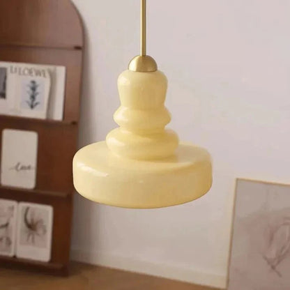 Carla Colorful Gourd Shaped Glass Shade Pendant Light