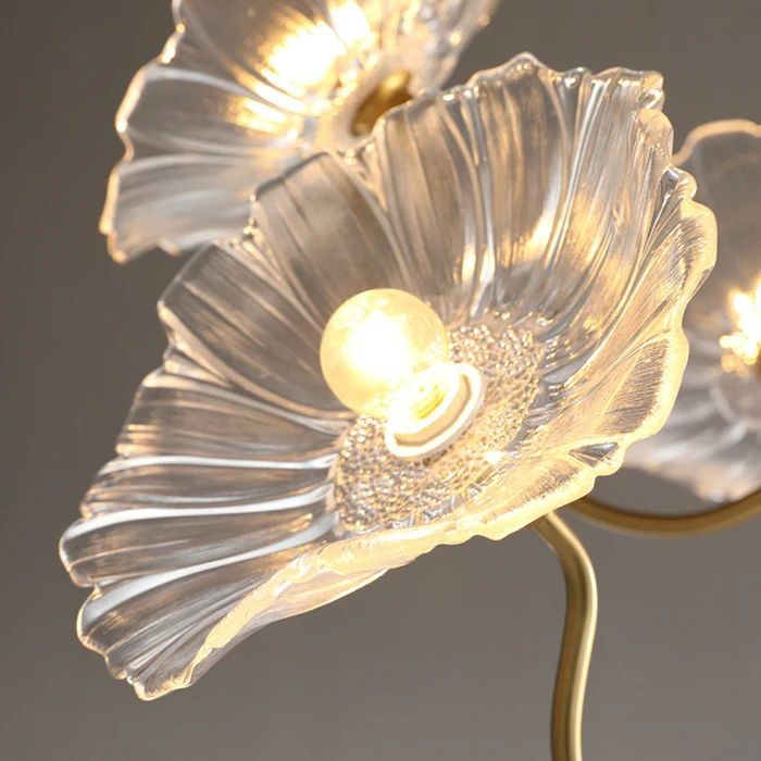 Pranavi Lotus Leaf Glass Ceiling Light