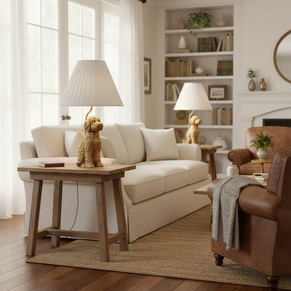 Aurea Unique Animal Table Lamp - Dog Sculptural Accent Lighting for Bedroom & Living Room