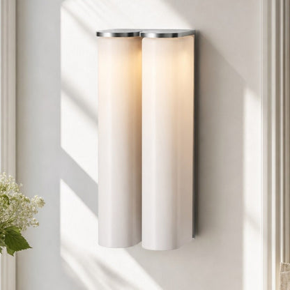 Giulia Minimalist LED Double Tube Glass Wall Light