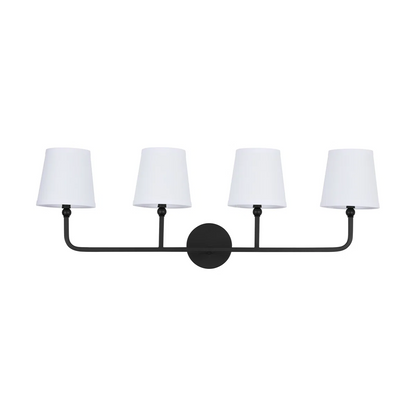 Liryn Minimalist 2/3/4 Heads Fabric Vanity Wall Light