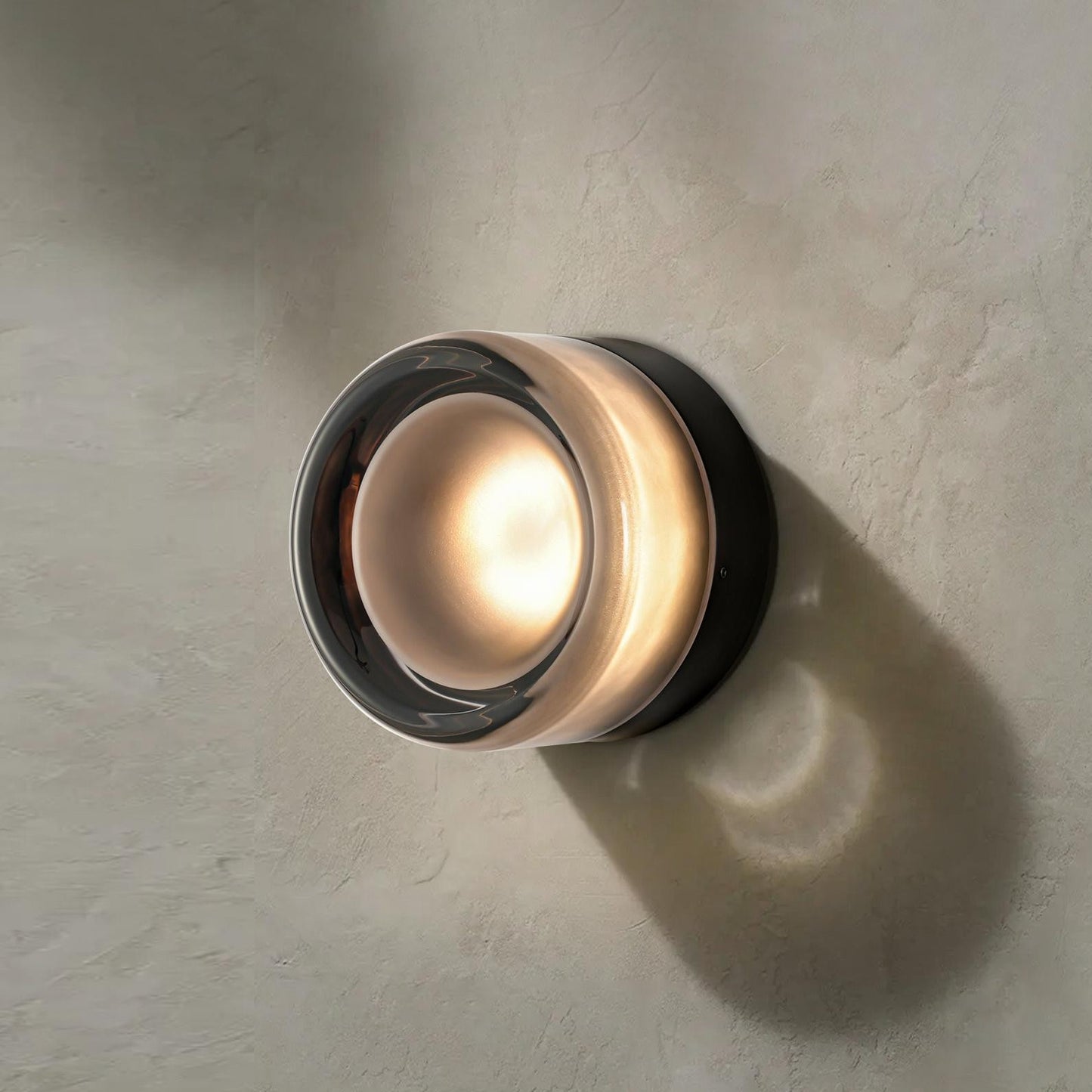 Gabriella Nordic LED Glass Flush Mount Sconce
