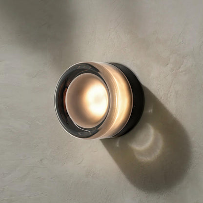 Gabriella Nordic LED Glass Flush Mount Sconce