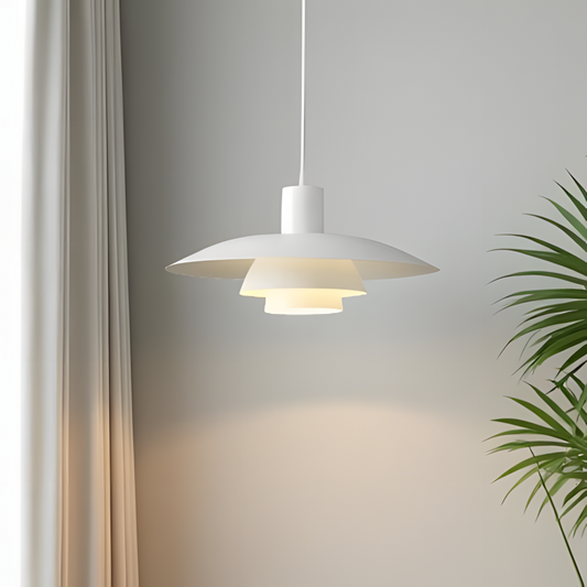 Emery Nordic Three Tier Metal Disc Pendant Light