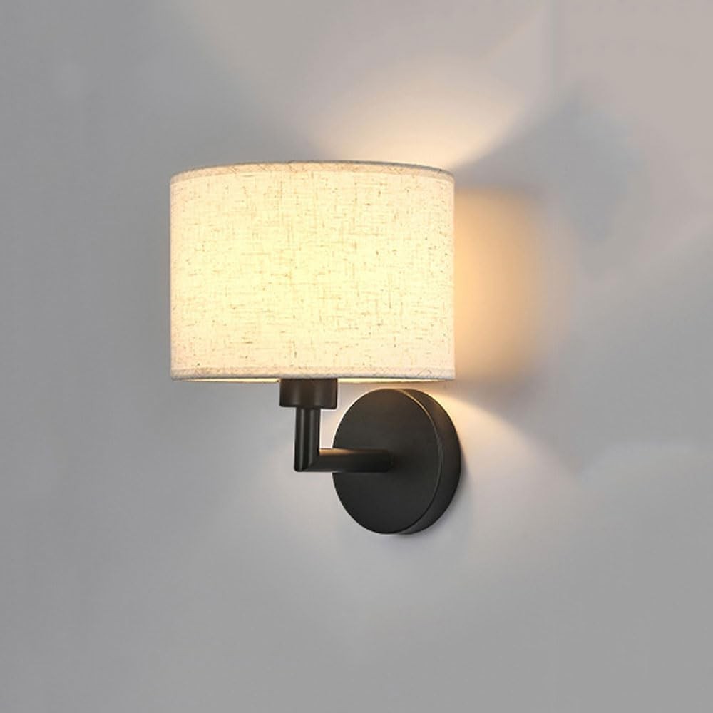 Delena Linen Drum Shade Wall Sconce
