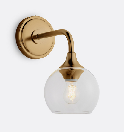 Musara Minimalist Glass Shade Wall Light