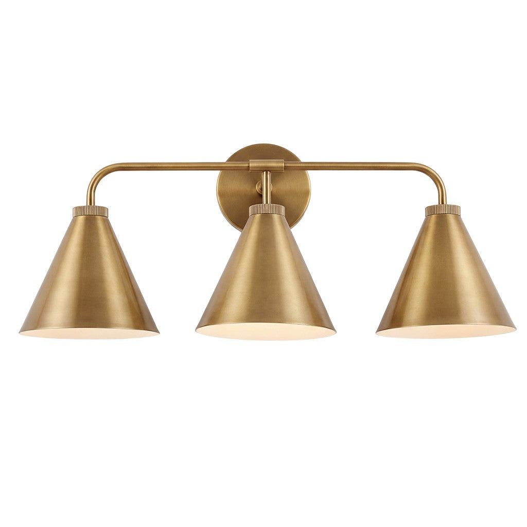 Kaelen Retro Cooper Cone Sconce Light