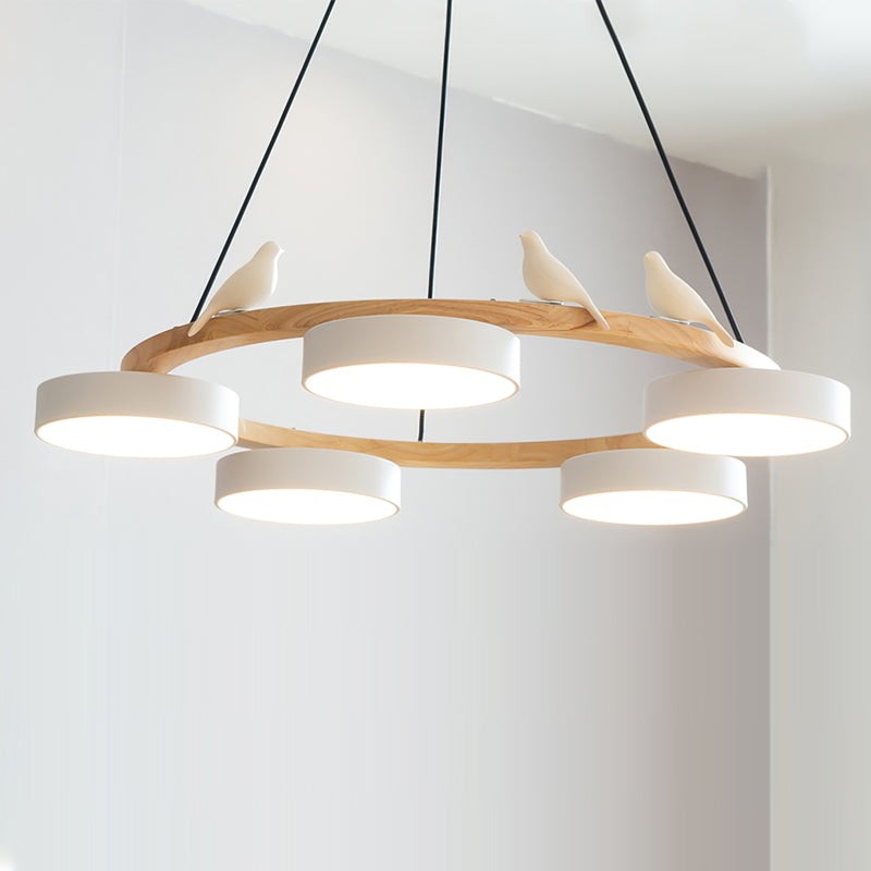 Myrithor Macarons Bird Woon Round Chandelier