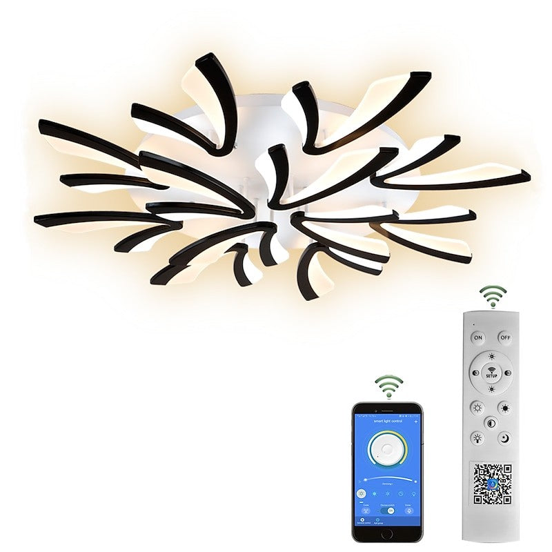 Sariel Led Dimmable Acrylic V Shape Ceiling Light
