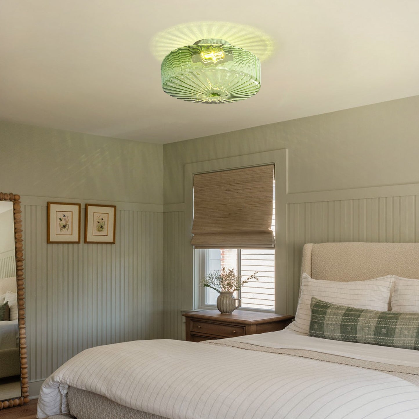 Remy Vintage Water Ripple Ceiling Lamp