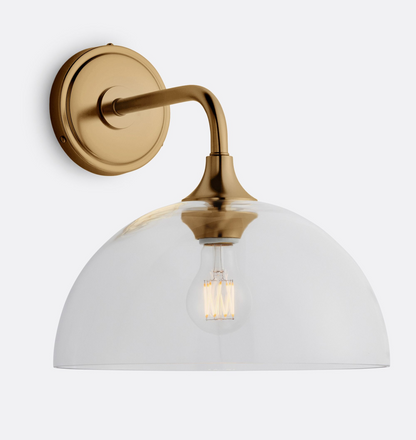 Musara Minimalist Glass Shade Wall Light