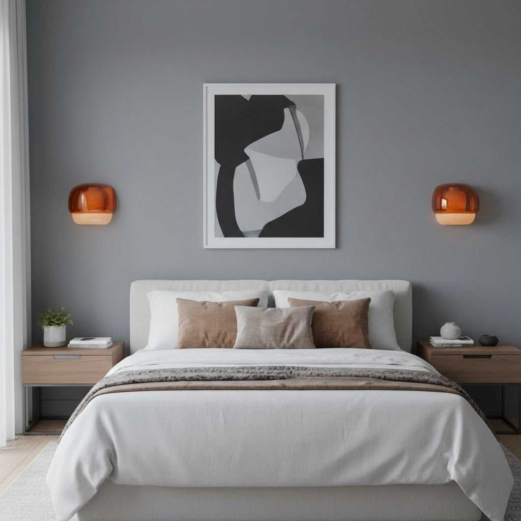 Norman Modern Colorful Layered Glass Wall Light