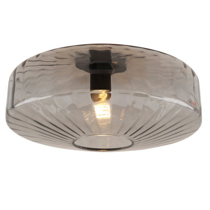 Ember Vintage Multi Color Water Ripple Glass Ceiling Light