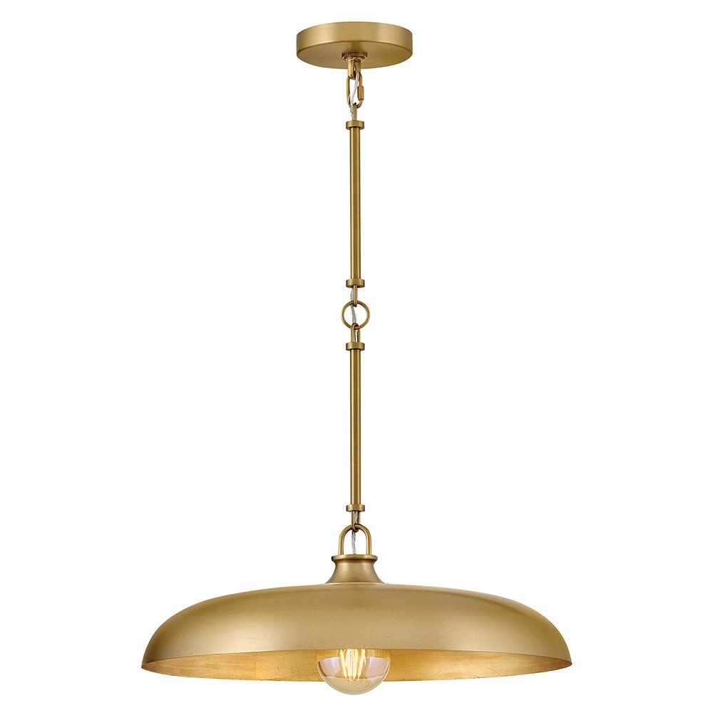 Leila Industrial Rustic Bronze Cone Shade Pendant Light