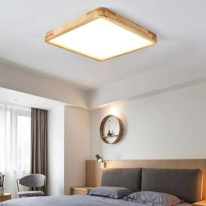 Blayze Rustic LED Wooden Geometric Ceiling Light