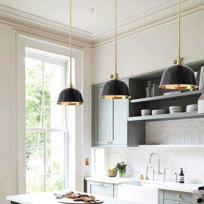 Pyrinxel Industrial Modern Metal Bell Shade Pendant Light