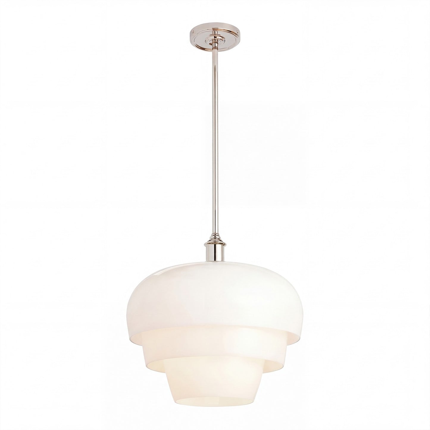Xena Scandinavian Layered Clear Glass Pendant Light