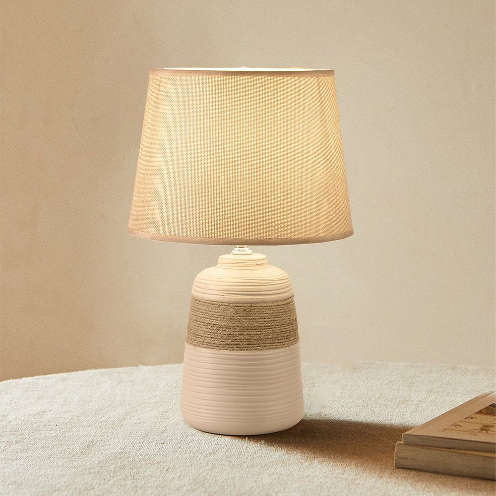 Rocco Handmade Simple Rustic Ceramic Table Lamp