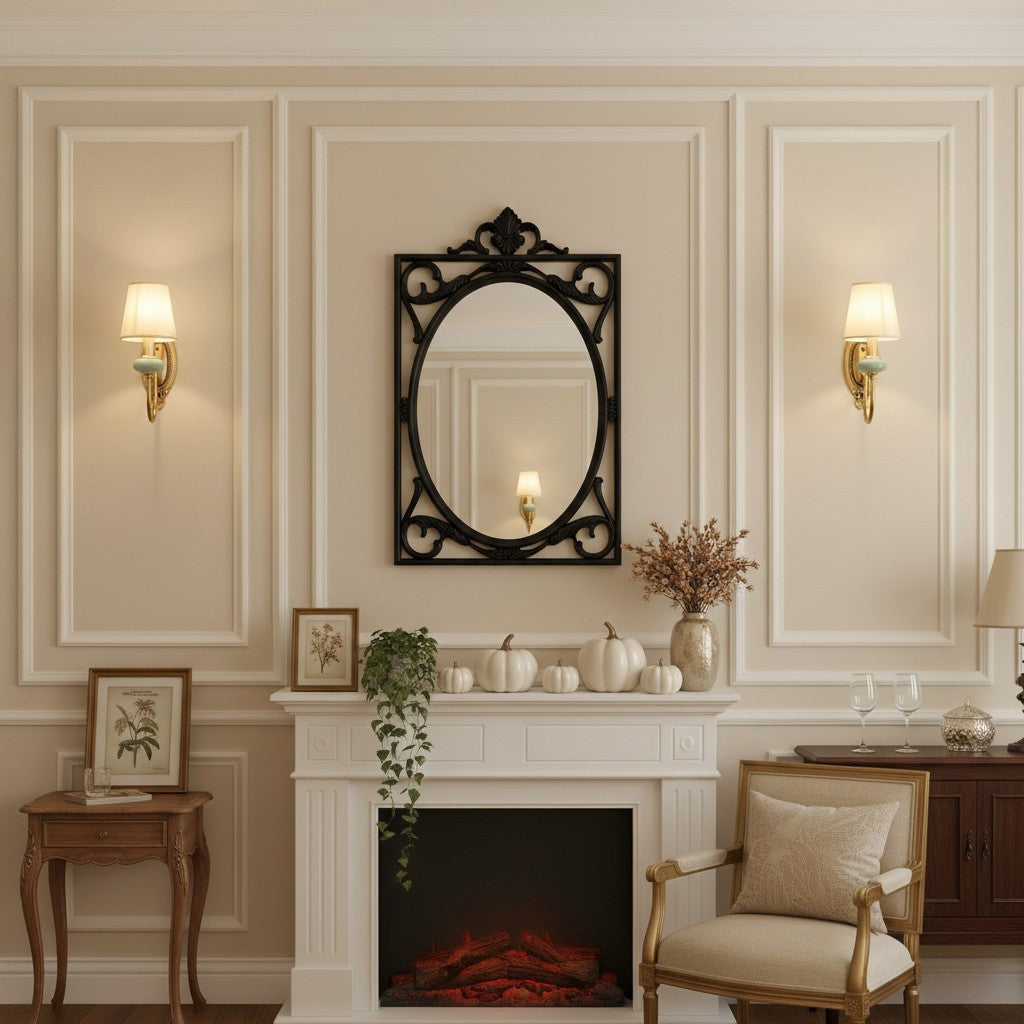 Osman Vintage Fabric Linen Wall Sconce