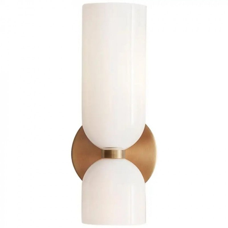 Trisia Modern Up Down Glass Wall Sconce