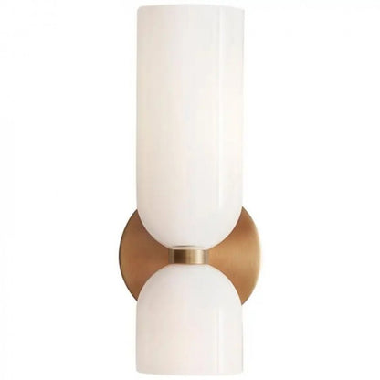 Trisia Modern Up Down Glass Wall Sconce