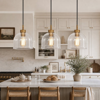 Kian Modern Seedy Glass Pendant Light