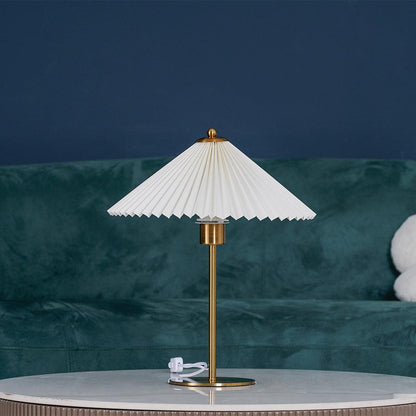 Isha Pleated Shade Table Lamp