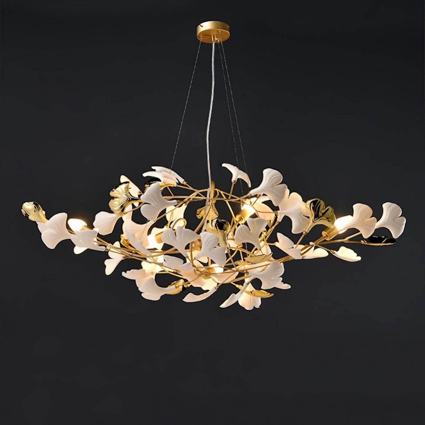 Vesper Luxurious Ginkgo Leaf Chandelier