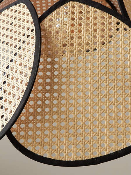 Atticus Screen Cannage Rattan Pendant Light