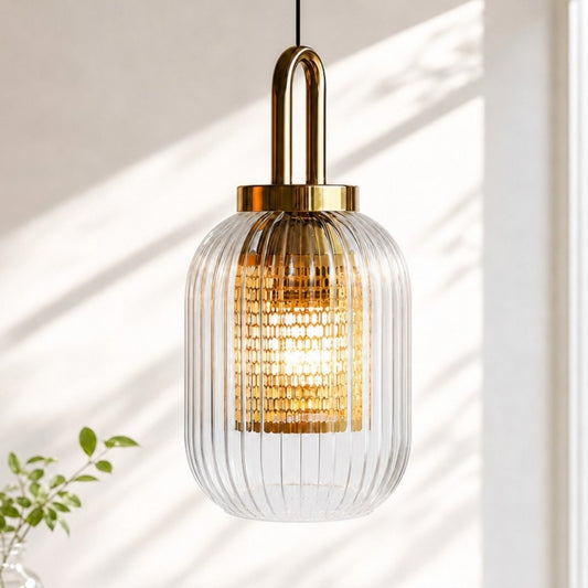 Cove Rustic Glass Metal Pendant Light