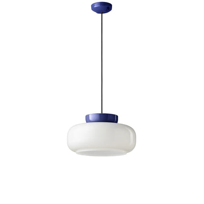 Smith Modern Nordic Bauhaus Macarons Bowl Shade Ceramic Pendant Light