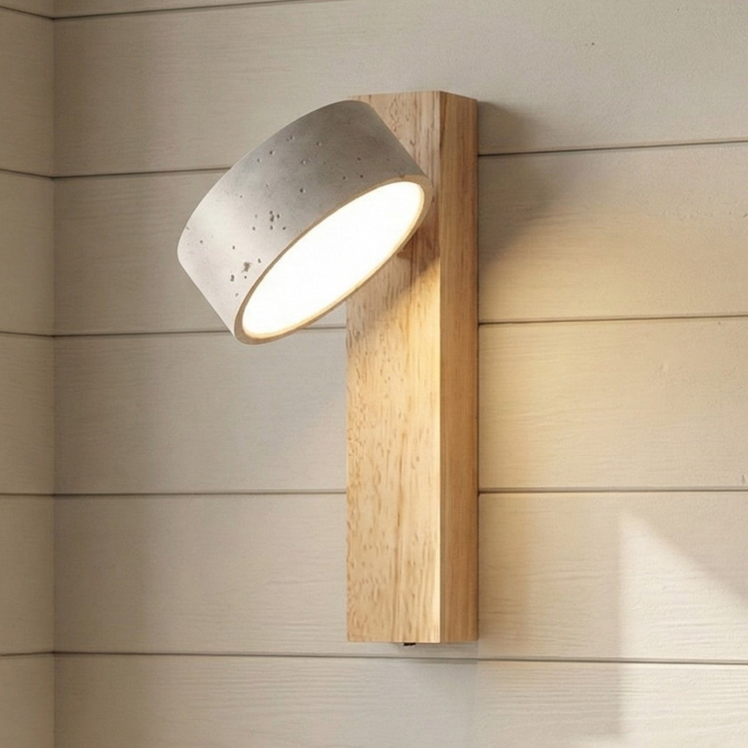 Bennett Wabi-Sabi Round Travertine Wall Light