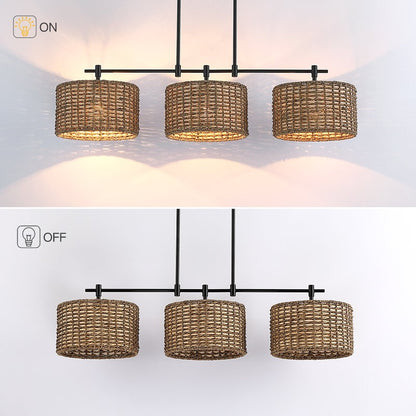 Raphael Beachy 3 Light Dimmable Drum Chandelier for Dining Room