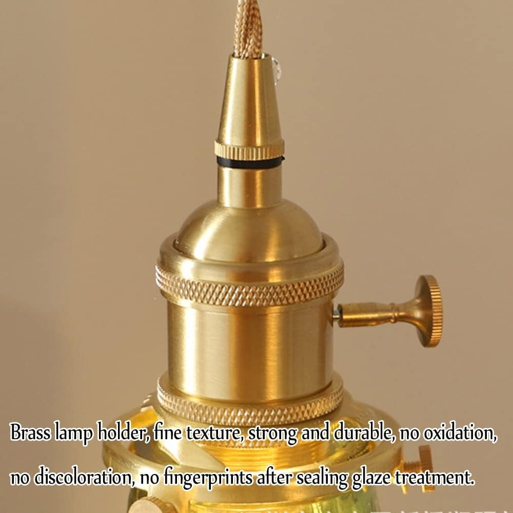 Hermin Antique Flower Ribbed Glass Pendant Light